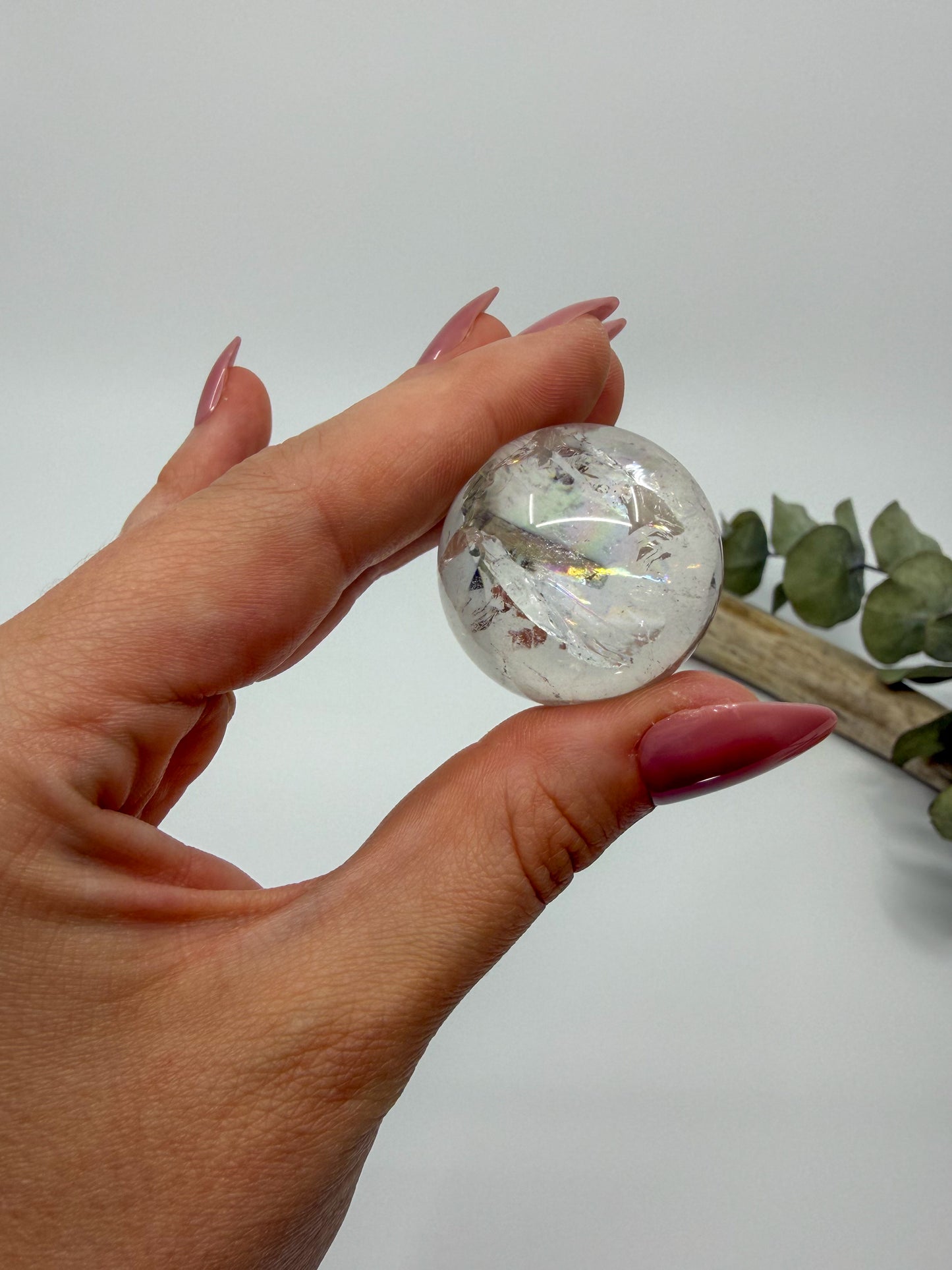 Rainbow Clear Quartz Sphere, Small