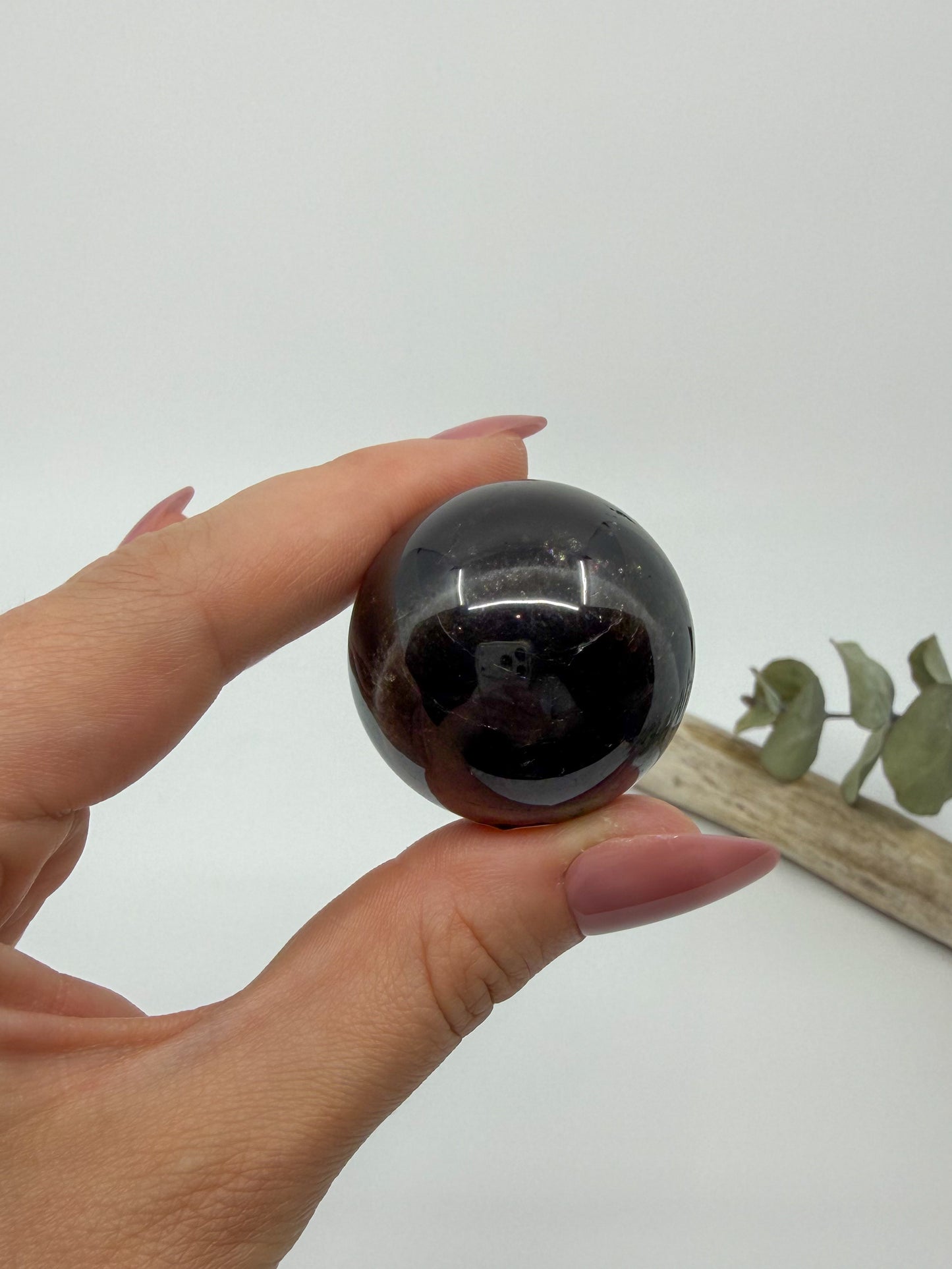Black Rose Quartz Sphere, Small