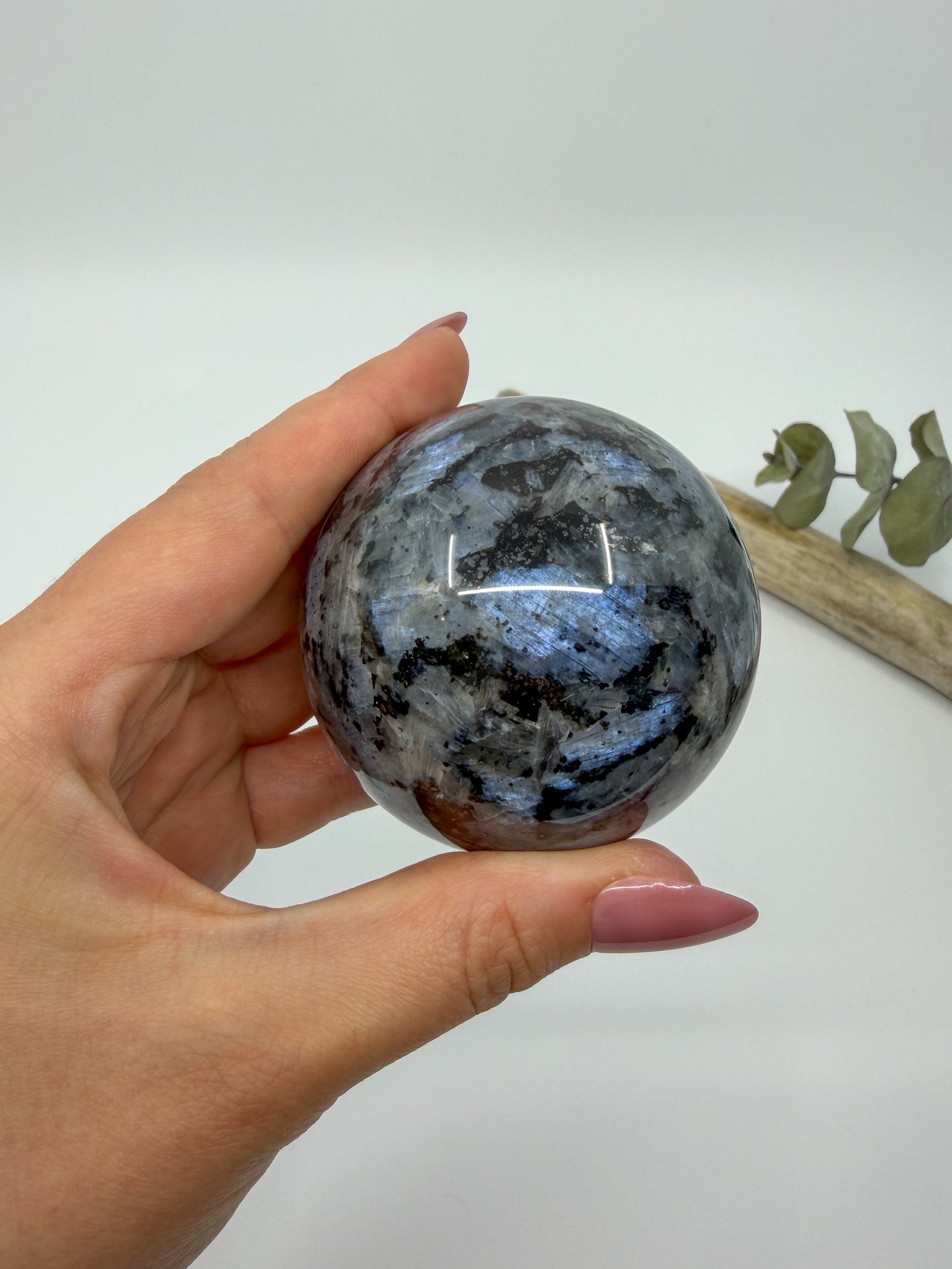 Larvikite Sphere -EXACT PIECE-