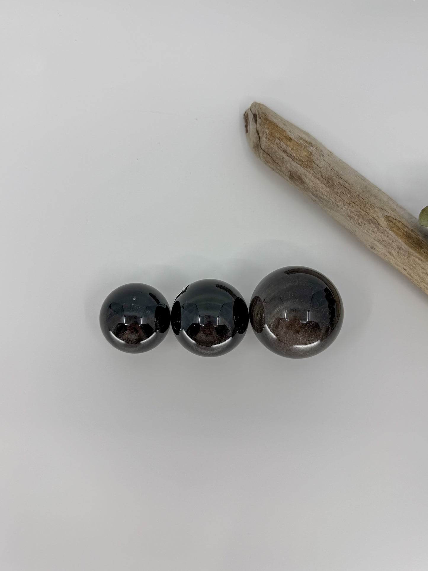Silver Sheen Obsidian Sphere