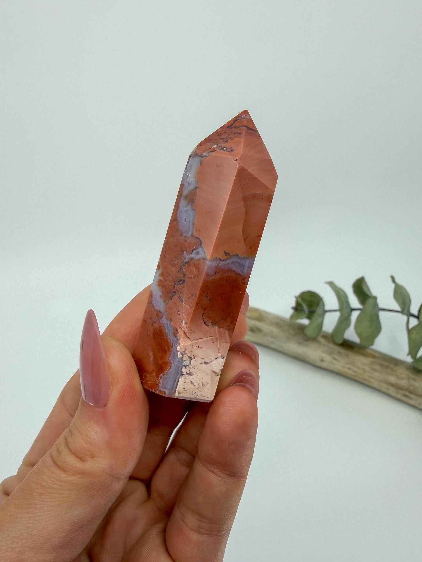 Cotton Candy Agate Tower