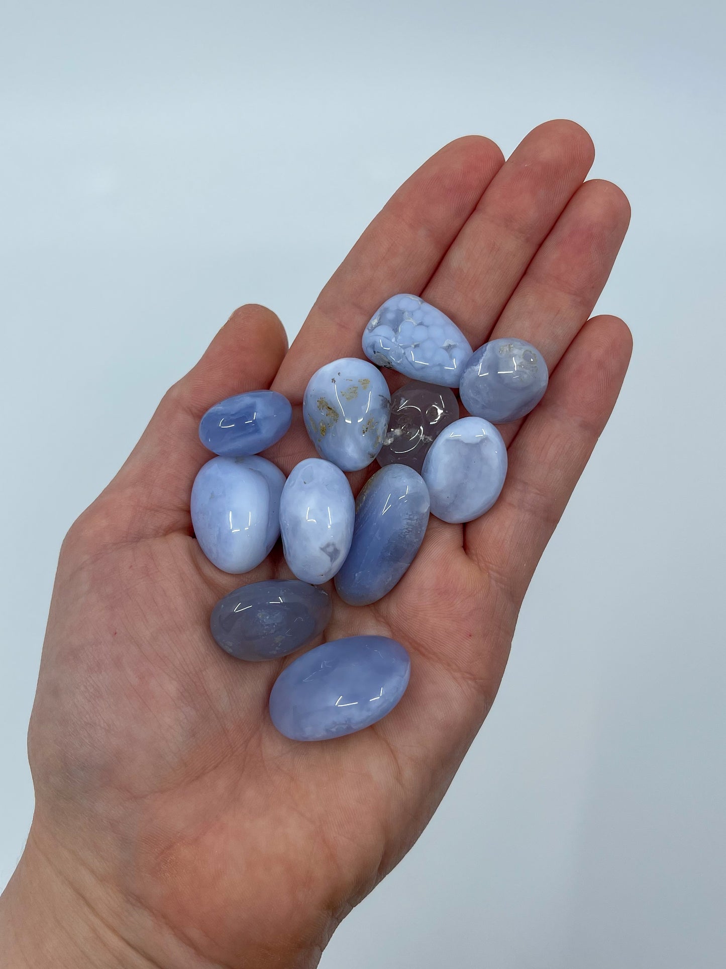 Blue Chalcedony (Blue Lace Agate) Tumble