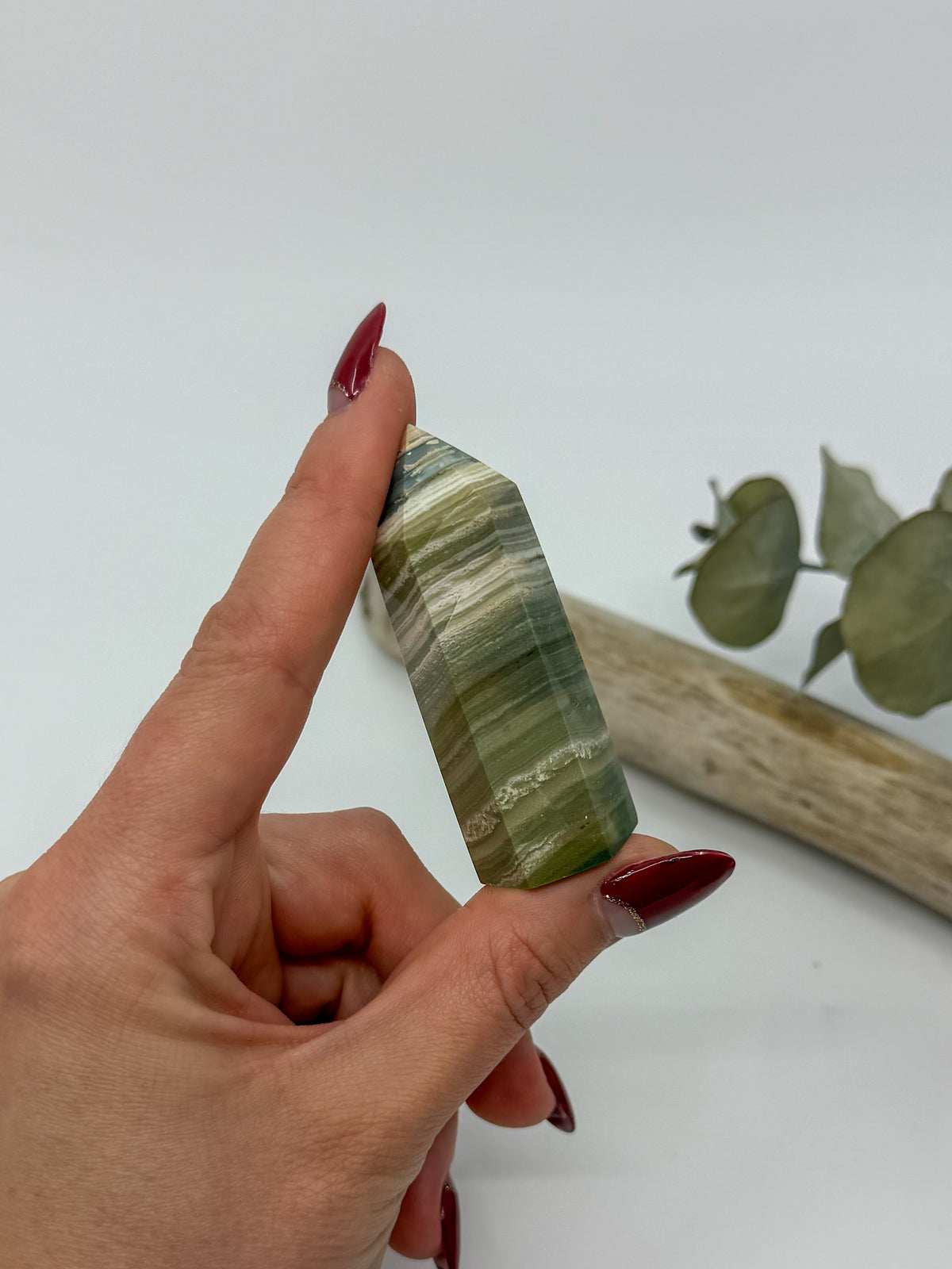 Banded Green Jasper Tower -CHOOSE YOUR OWN-