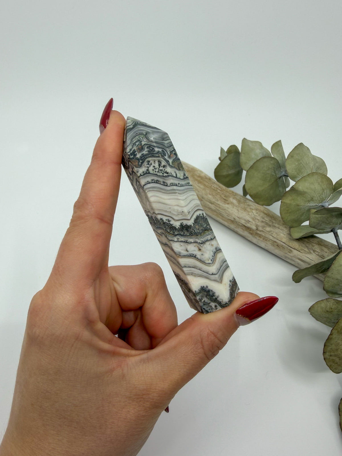 Dendritic Calcite Tower -EXACT PIECE-