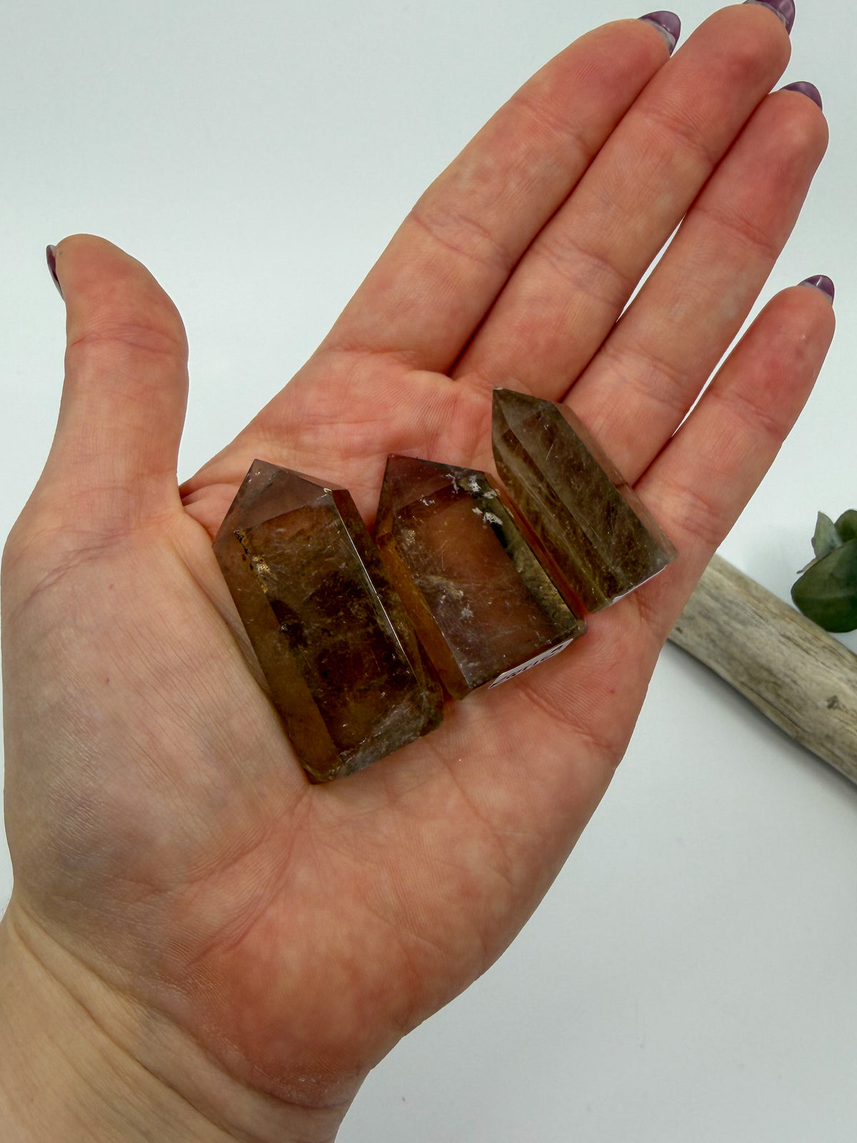 Hair Rutilated Smokey Quartz Small Towers