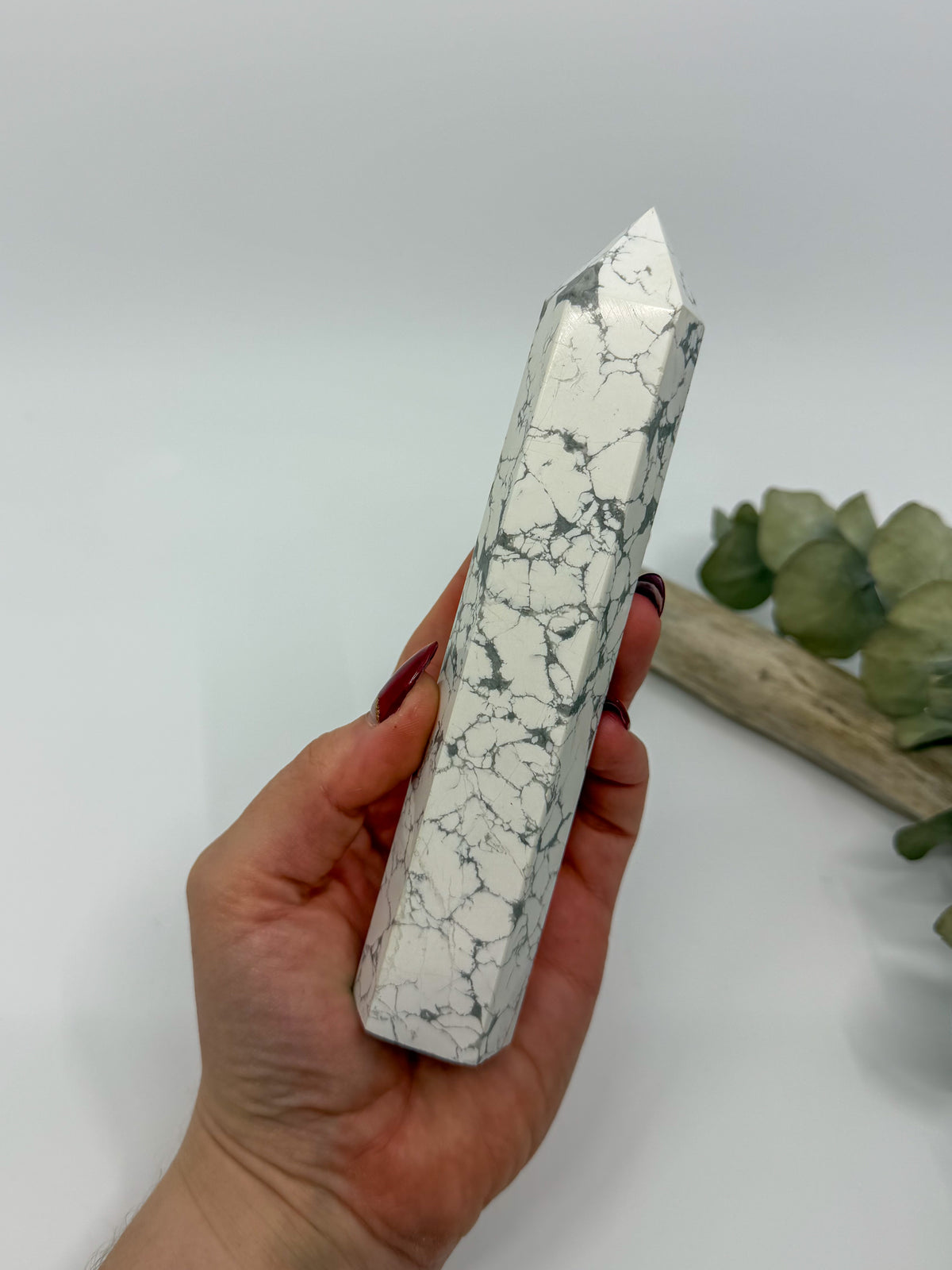 Large Howlite Tower -CHOOSE YOUR OWN-