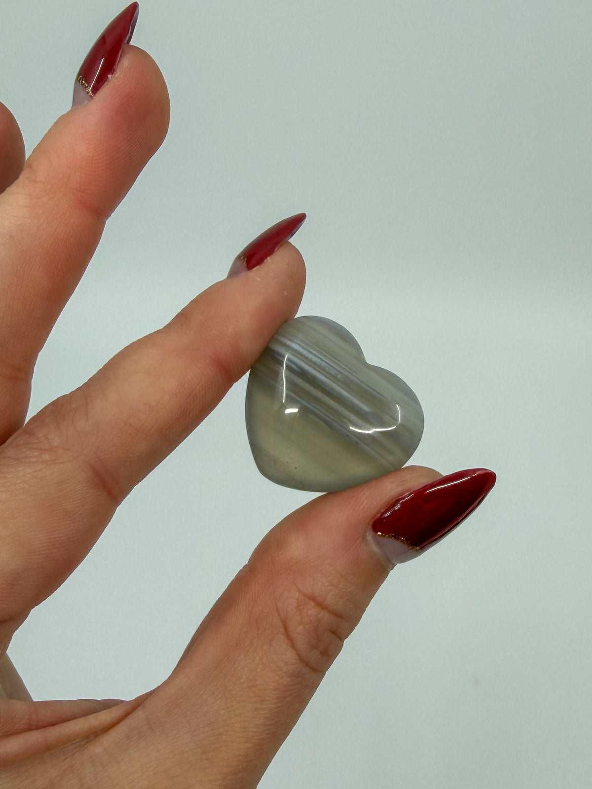 Banded Agate Mini Heart