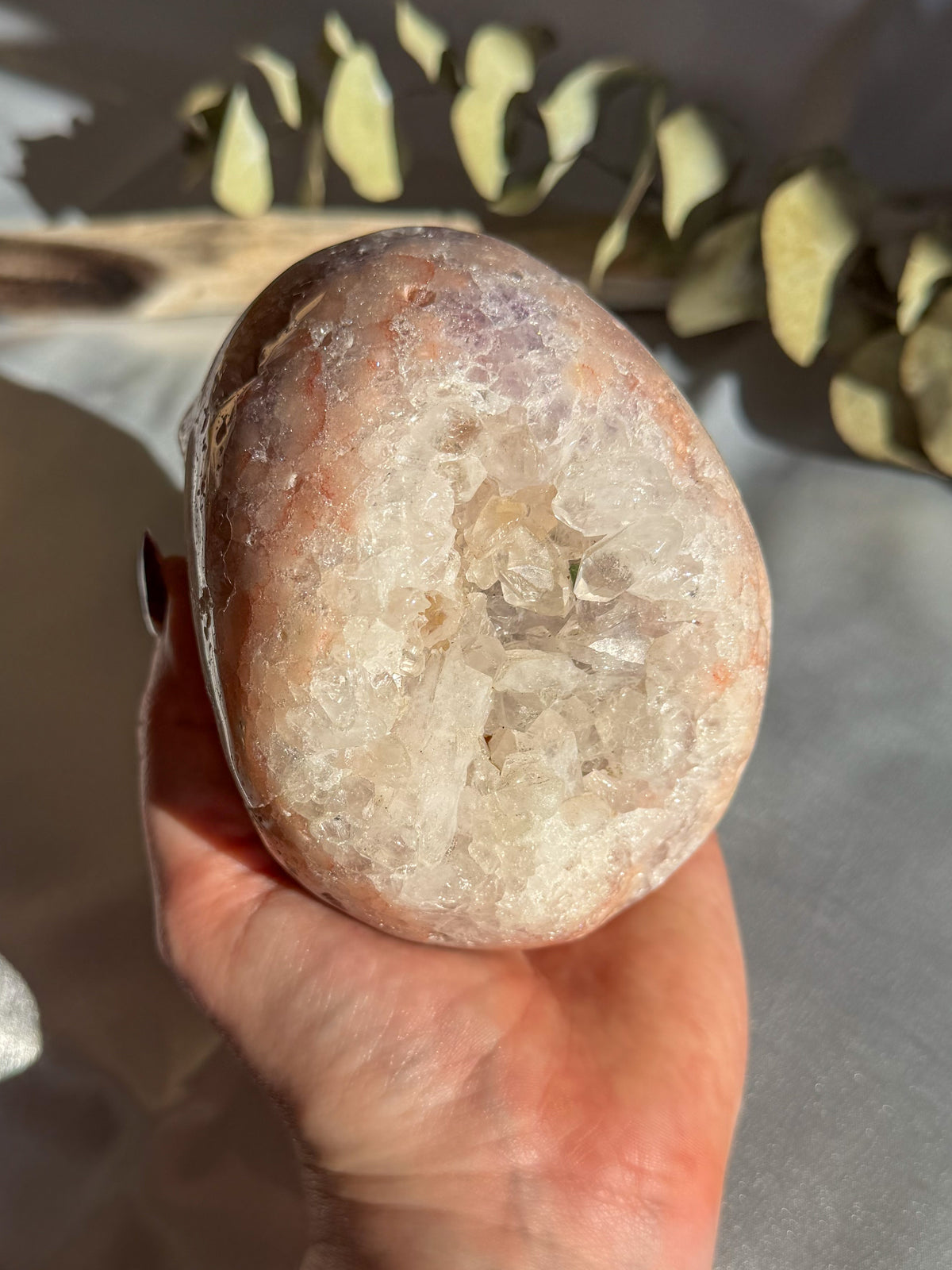 Massive Amethyst Flower Agate Skull