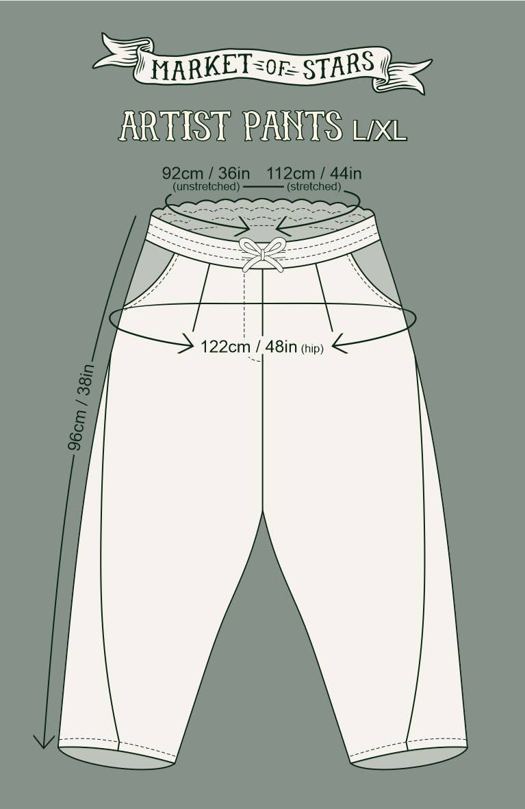 Theatre of Dreams Linen Cropped Artist Pant | Market of Stars