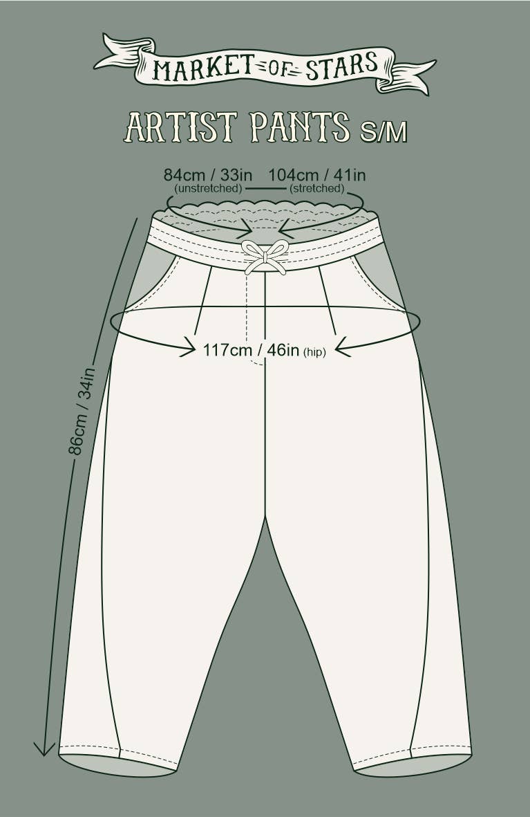 Theatre of Dreams Linen Cropped Artist Pant | Market of Stars