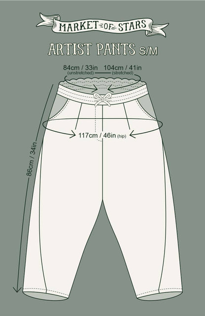 Theatre of Dreams Linen Cropped Artist Pant | Market of Stars