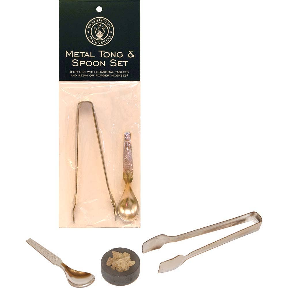 Tong and Spoon for Resin and Powder Incense