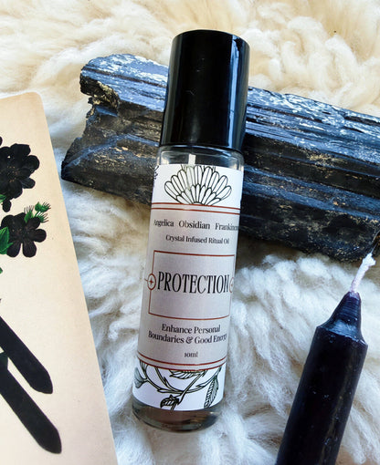 Protection Crystal Infused Ritual Oil