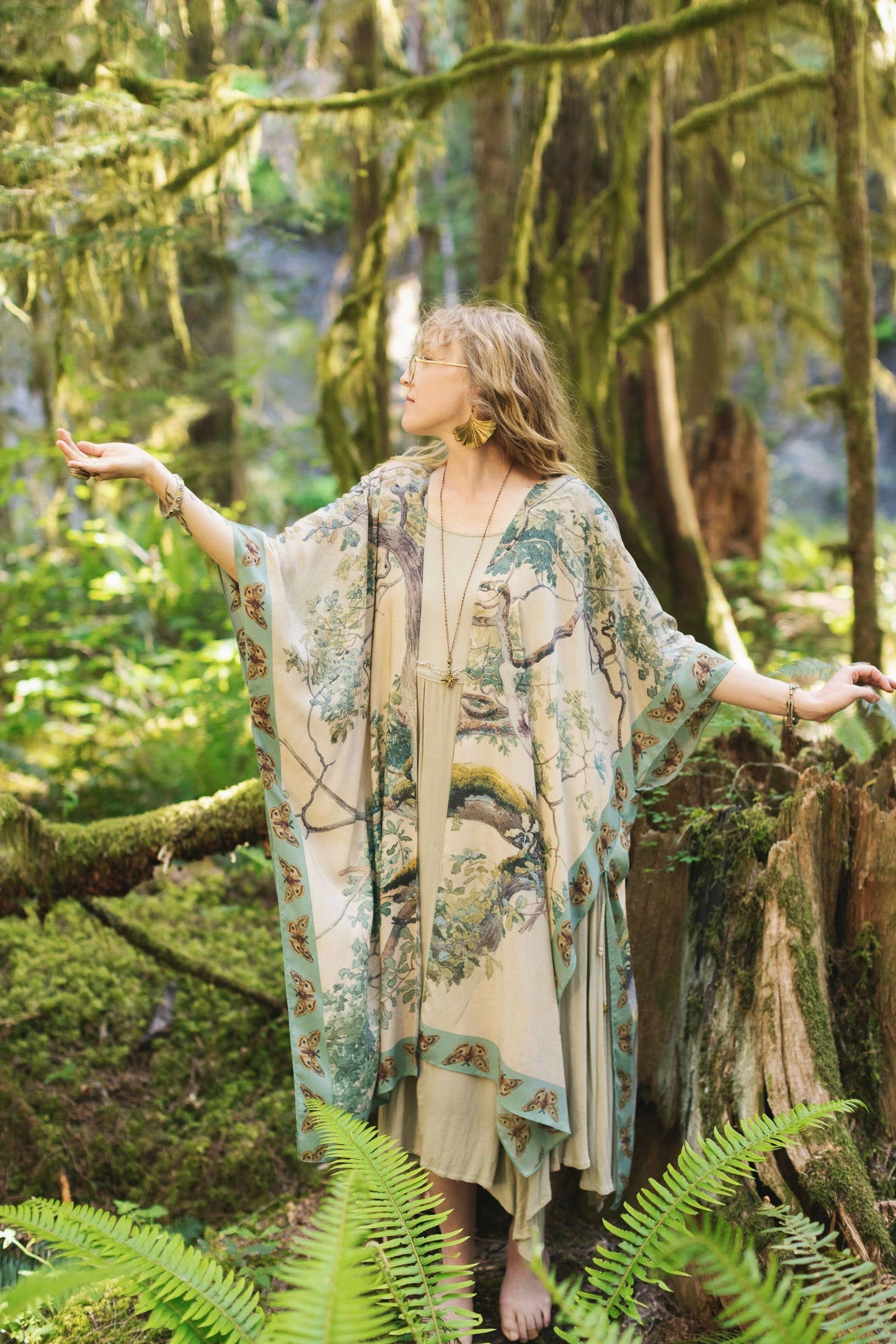 Earth & Sky Bohemian Goddess Starduster Kimono | Market of Stars