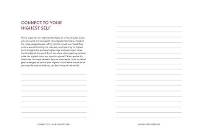 Nature Meditations Journal