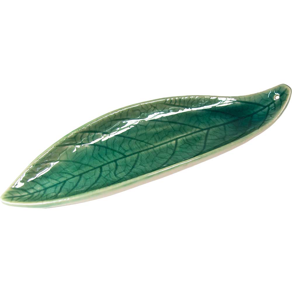 Ceramic Leaf Incense Holder