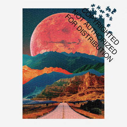 Cosmic Highway 1000 Piece Puzzle in a Square Box
