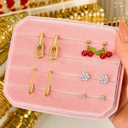 The Cherry Drop Dangle Studs