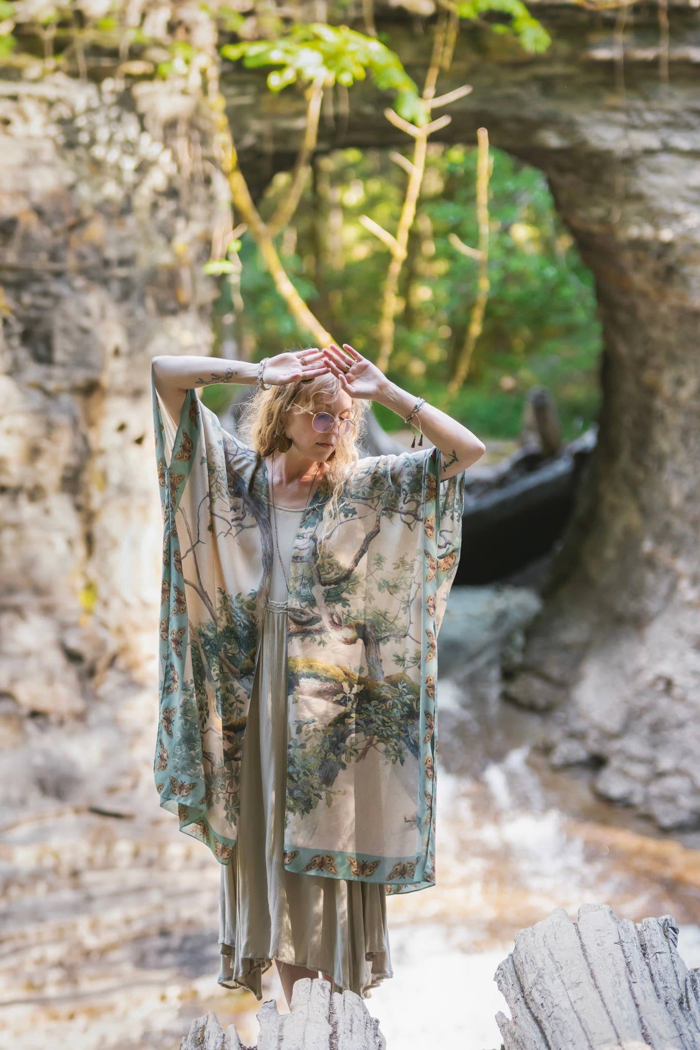 Earth & Sky Bohemian Goddess Starduster Kimono | Market of Stars