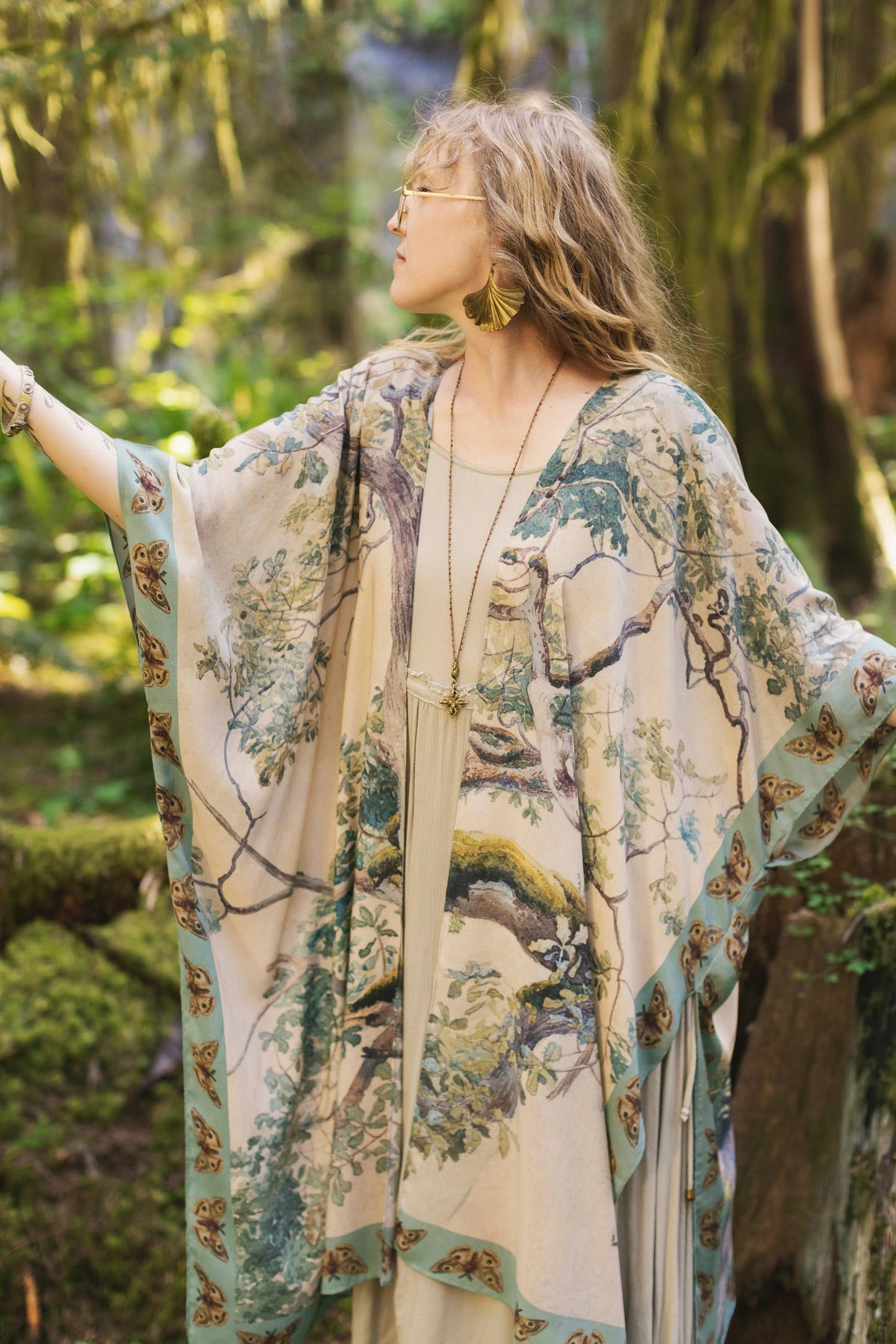 Earth & Sky Bohemian Goddess Starduster Kimono | Market of Stars