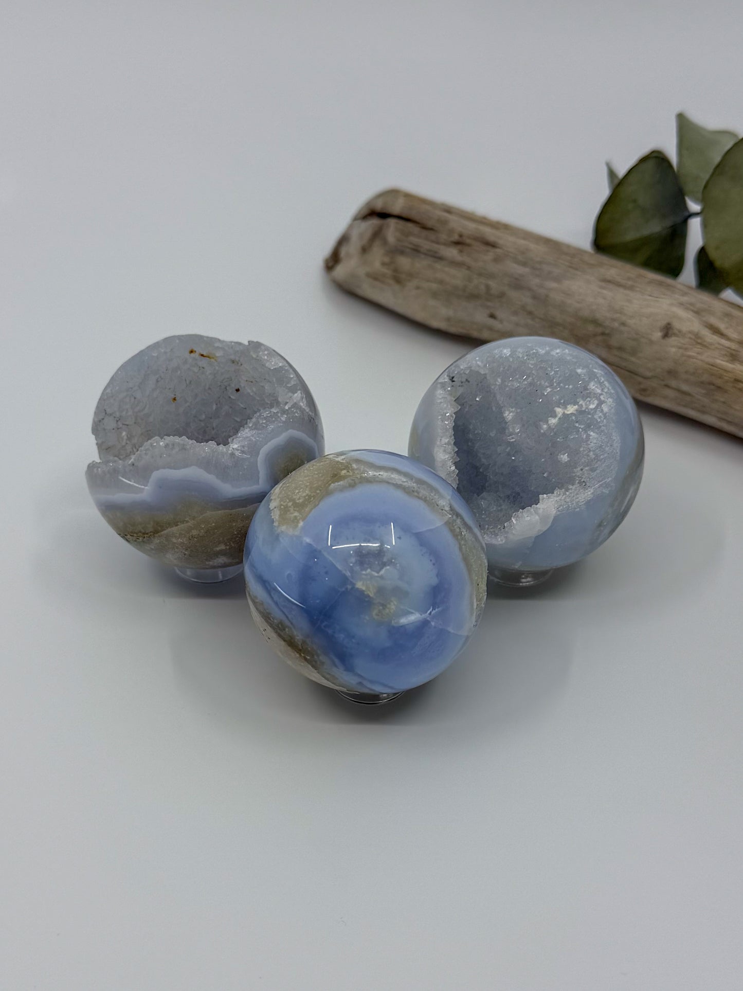 Druzy Blue Lace Agate Sphere