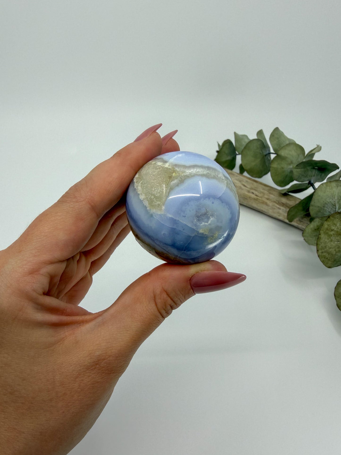 Druzy Blue Lace Agate Sphere