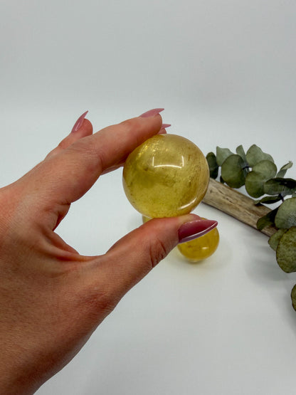 HQ Juicy Honey Calcite Sphere