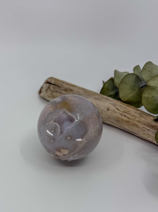 Amethyst Flower Agate Sphere -EXACT PIECE-