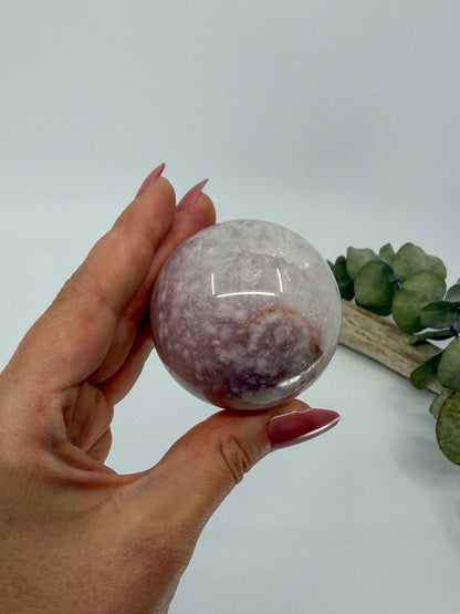 Amethyst Flower Agate Sphere -EXACT PIECE-