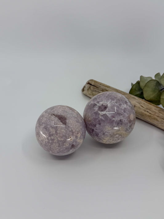 Amethyst Flower Agate Sphere -EXACT PIECE-