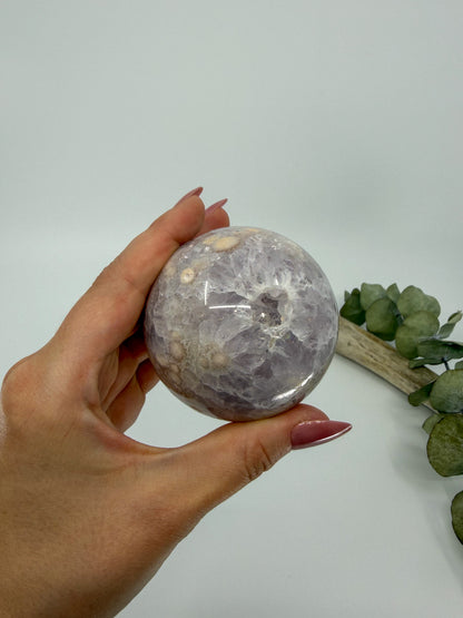 Amethyst Flower Agate Sphere -EXACT PIECE-
