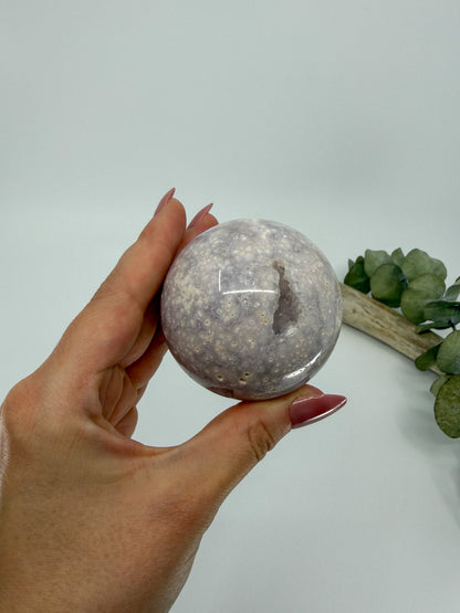 Amethyst Flower Agate Sphere -EXACT PIECE-