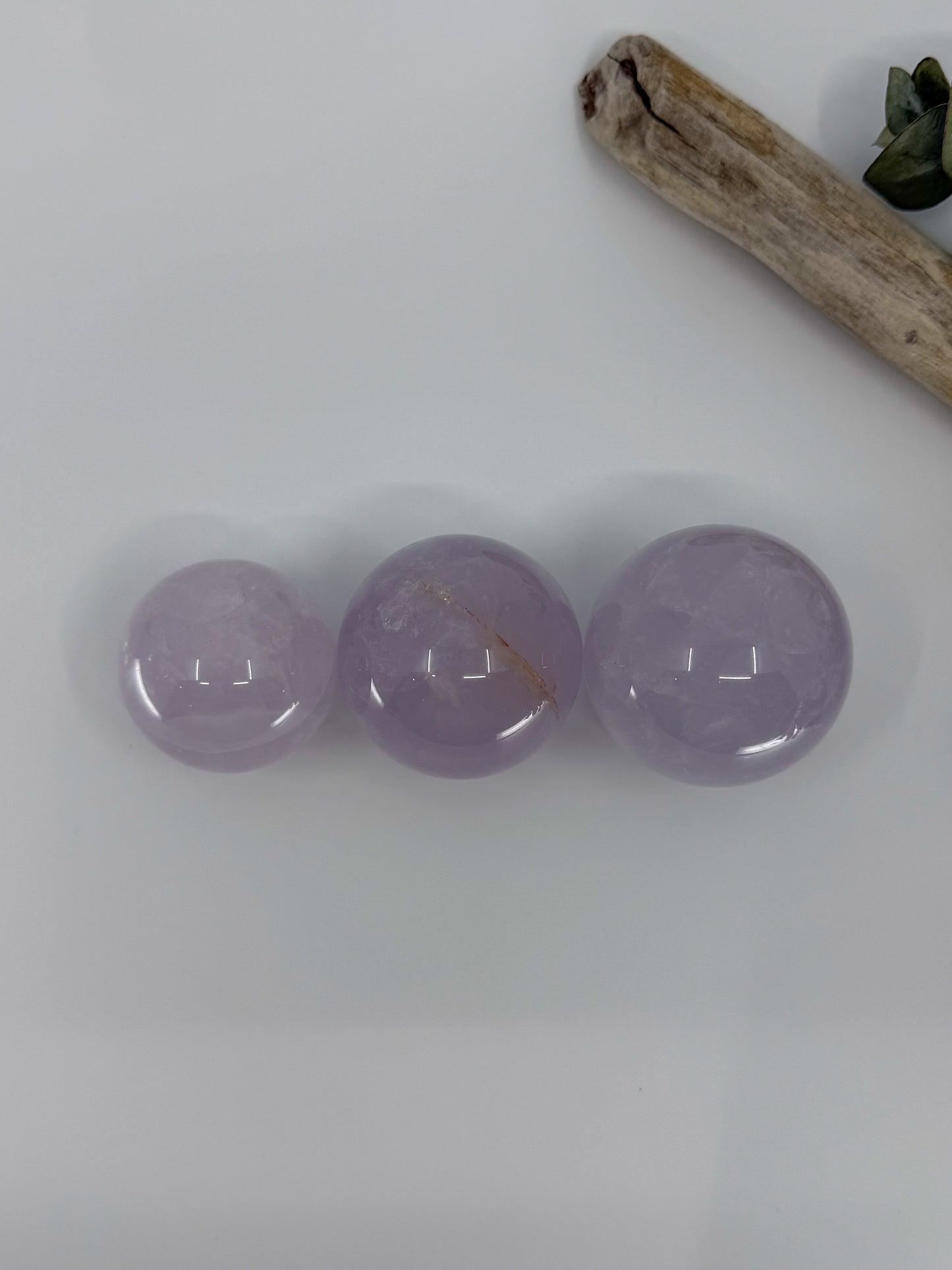 Periwinkle Rose Quartz Sphere