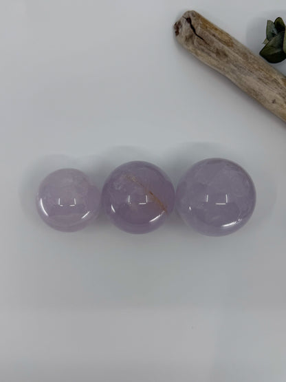 Periwinkle Rose Quartz Sphere