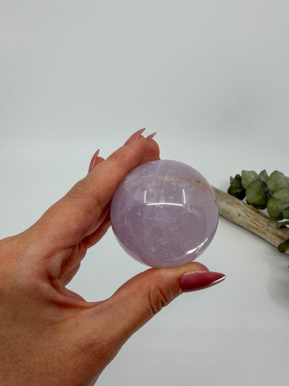Periwinkle Rose Quartz Sphere