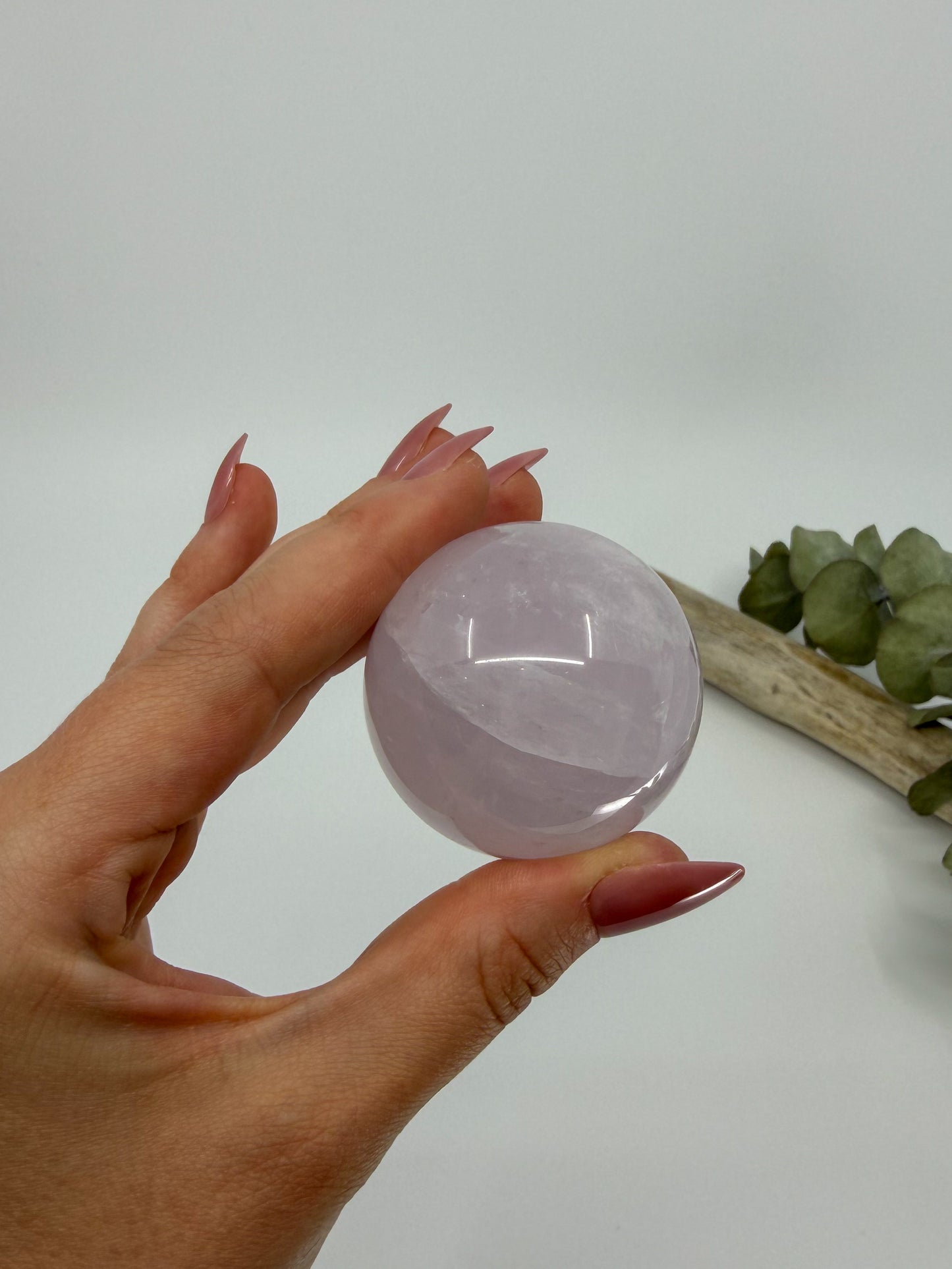 Periwinkle Rose Quartz Sphere