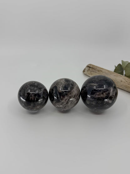 Black Rose Quartz Sphere