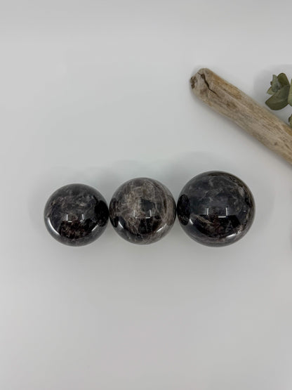 Black Rose Quartz Sphere