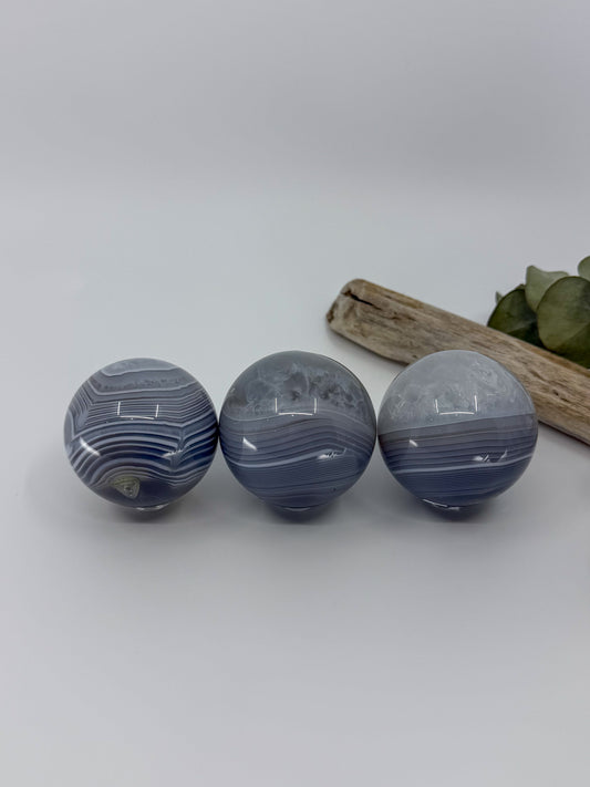 Blue Banded Agate Sphere