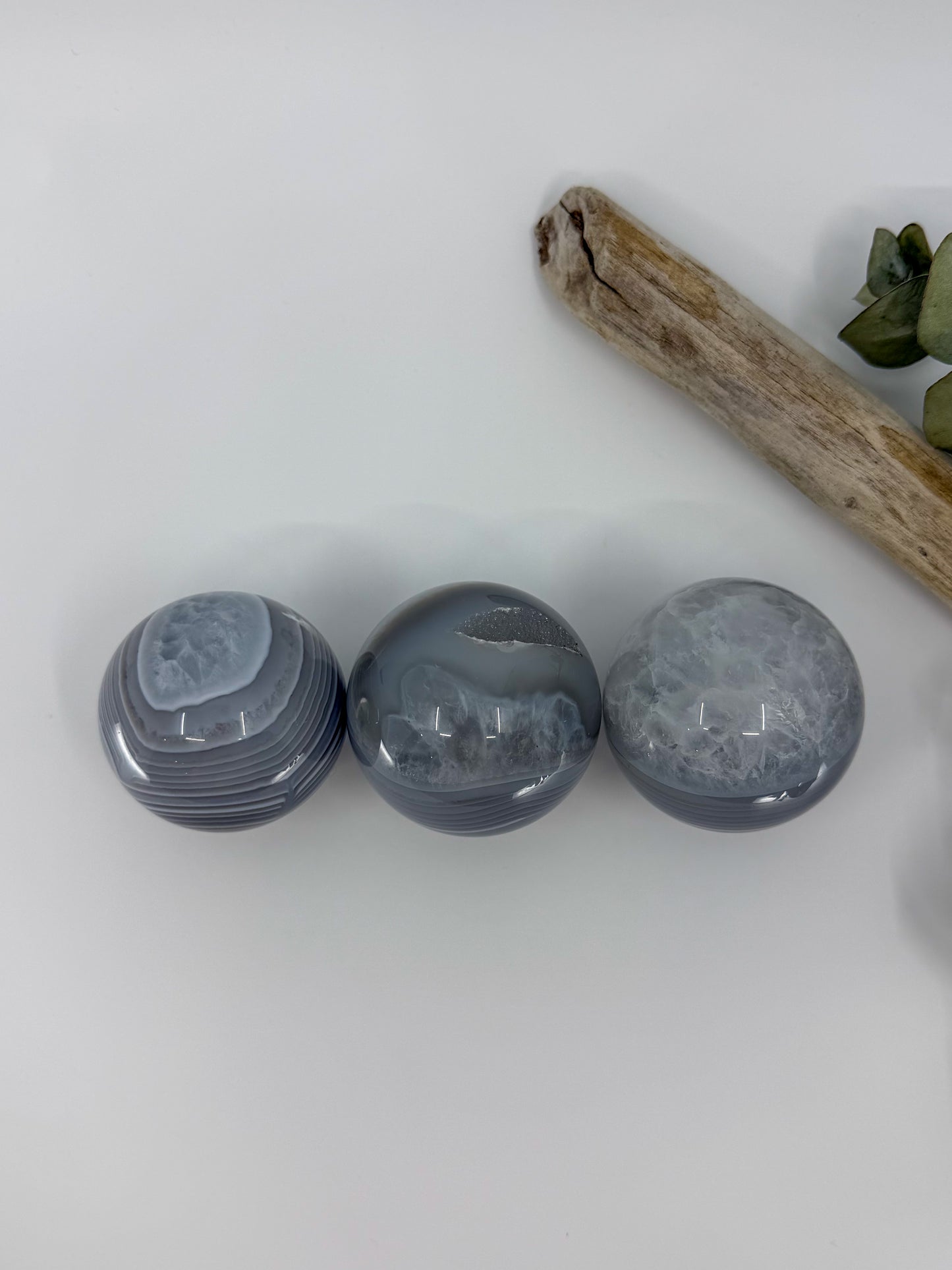 Blue Banded Agate Sphere
