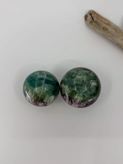 Feathered Rainbow Fluorite Sphere
