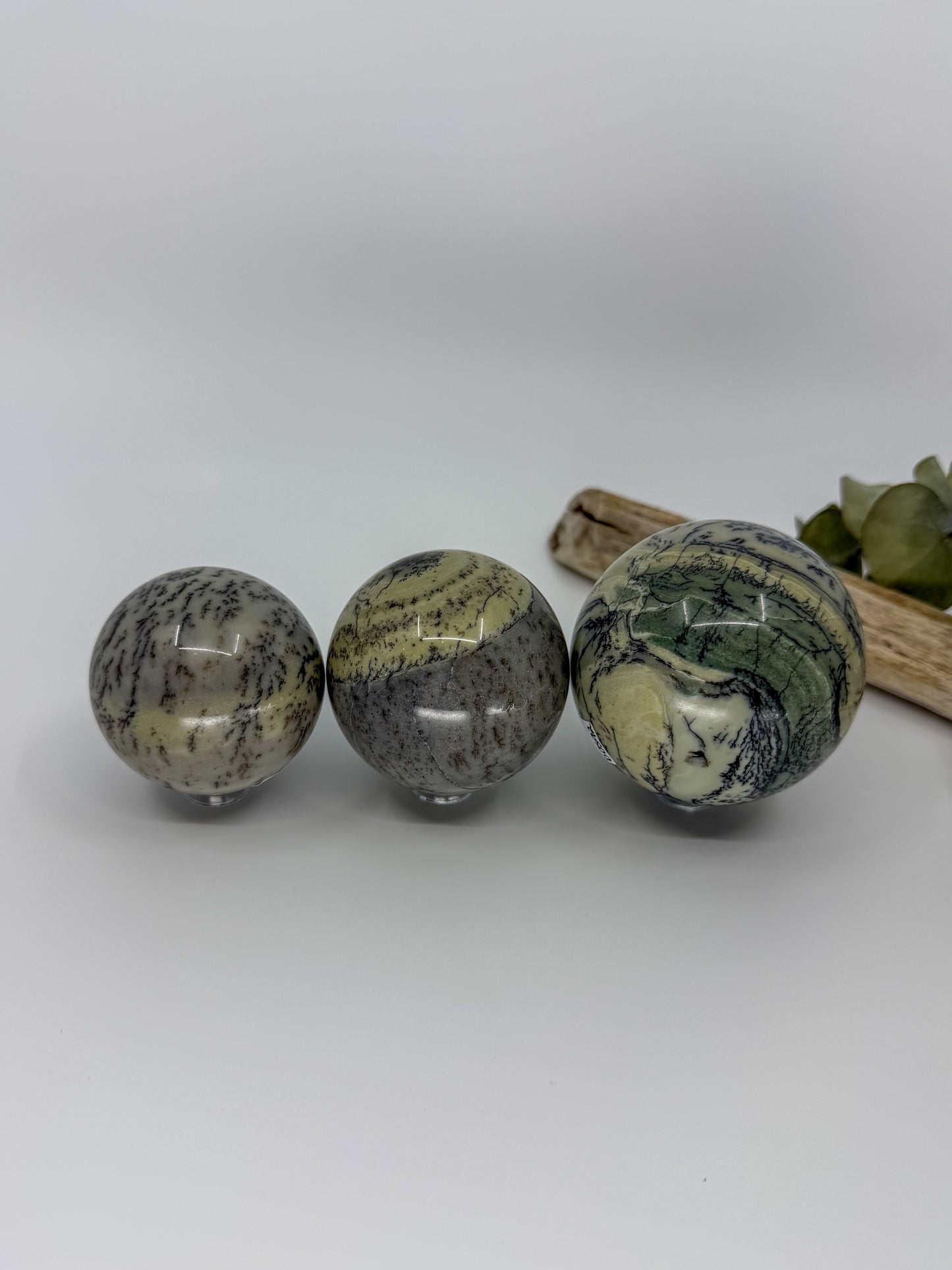 Dendritic Green Opal Sphere -EXACT PIECE-