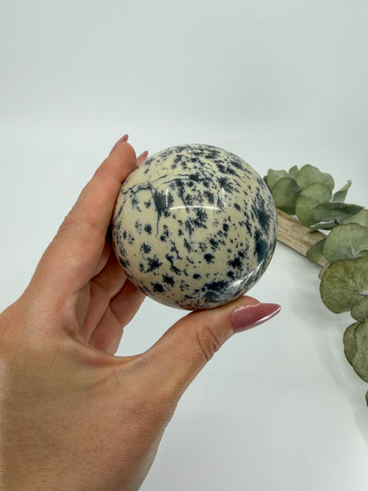 Dendritic Green Opal Sphere -EXACT PIECE-