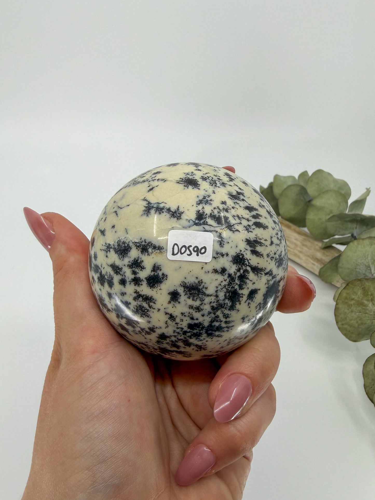 Dendritic Green Opal Sphere -EXACT PIECE-