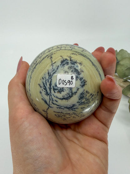 Dendritic Green Opal Sphere -EXACT PIECE-