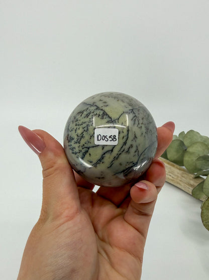 Dendritic Green Opal Sphere -EXACT PIECE-