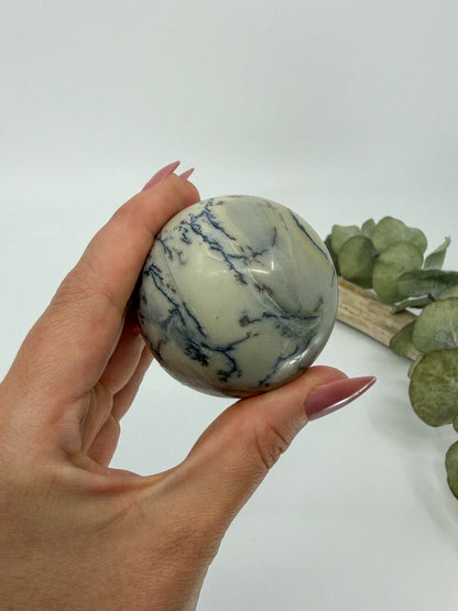 Dendritic Green Opal Sphere -EXACT PIECE-