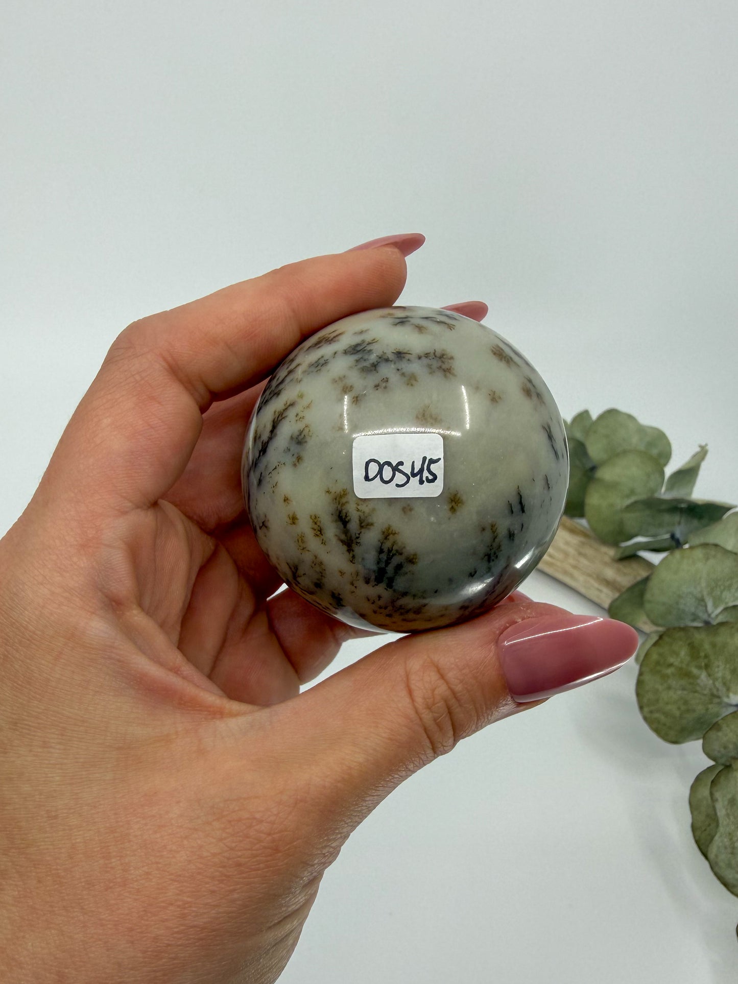 Dendritic Green Opal Sphere -EXACT PIECE-