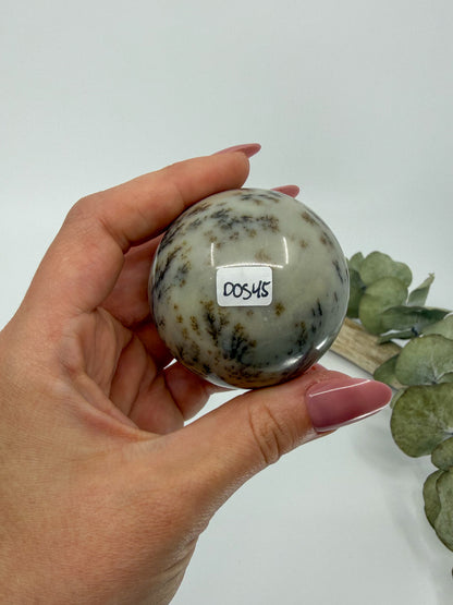 Dendritic Green Opal Sphere -EXACT PIECE-