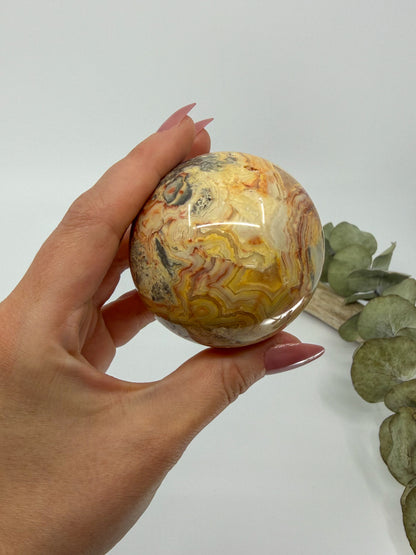 Crazy Lace Agate Sphere -EXACT PIECE-